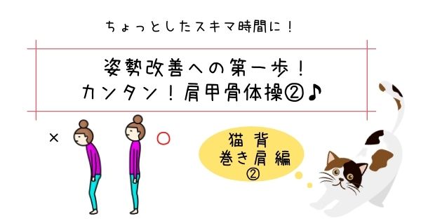 猫背・巻き肩改善への第1歩。カンタン肩甲骨体操で姿勢を整えよう②
